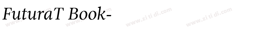 FuturaT Book字体转换